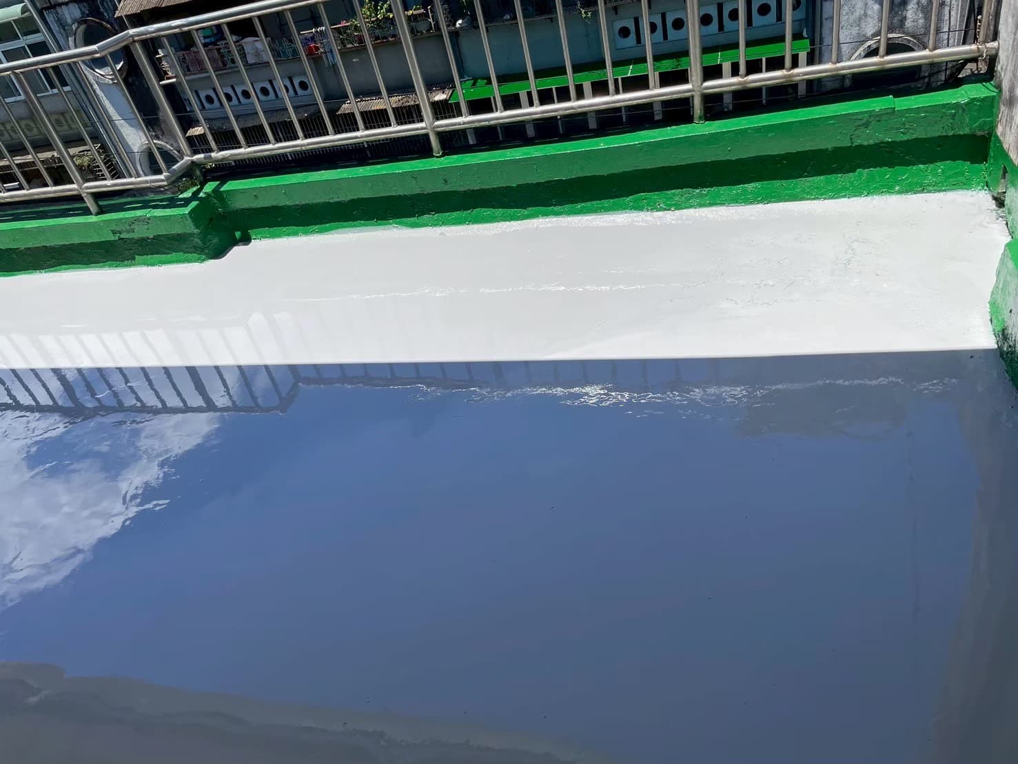 新店陽台PU防水案