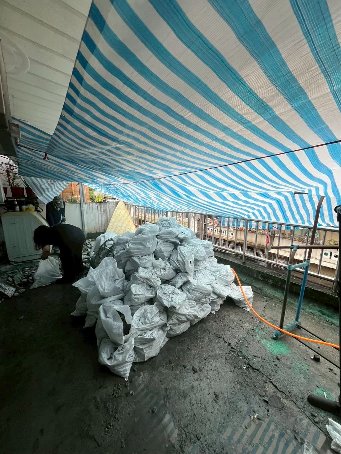 新店陽台PU防水案 - 施工照片 4