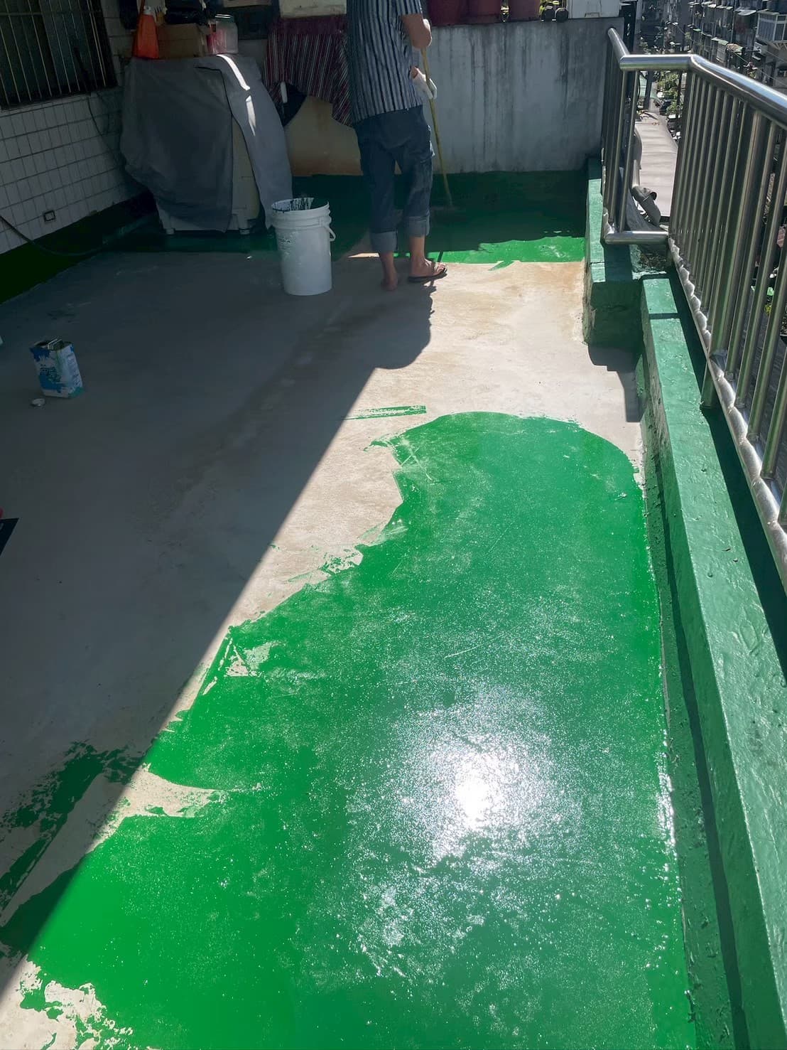 新店陽台PU防水案 - 施工照片 6